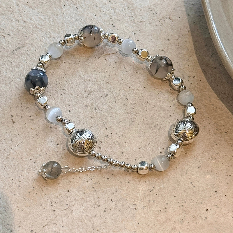 New Chinese cat's eye stone beaded bracelet