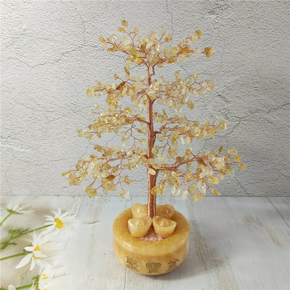 Natural crystal tree fortune cornucopia