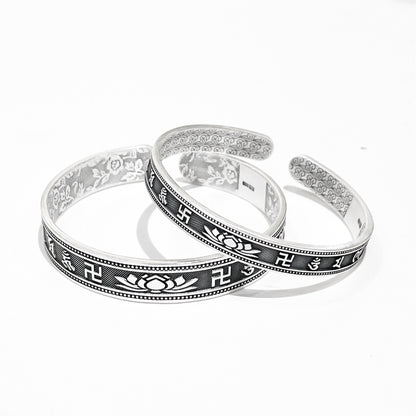 Ancient sterling silver bracelet for couples