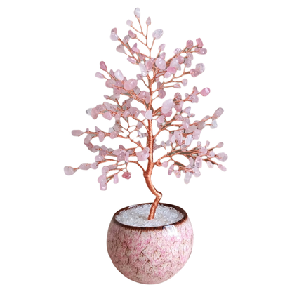 Natural crystal tree attracts peach blossoms and fortune tree decoration ornaments