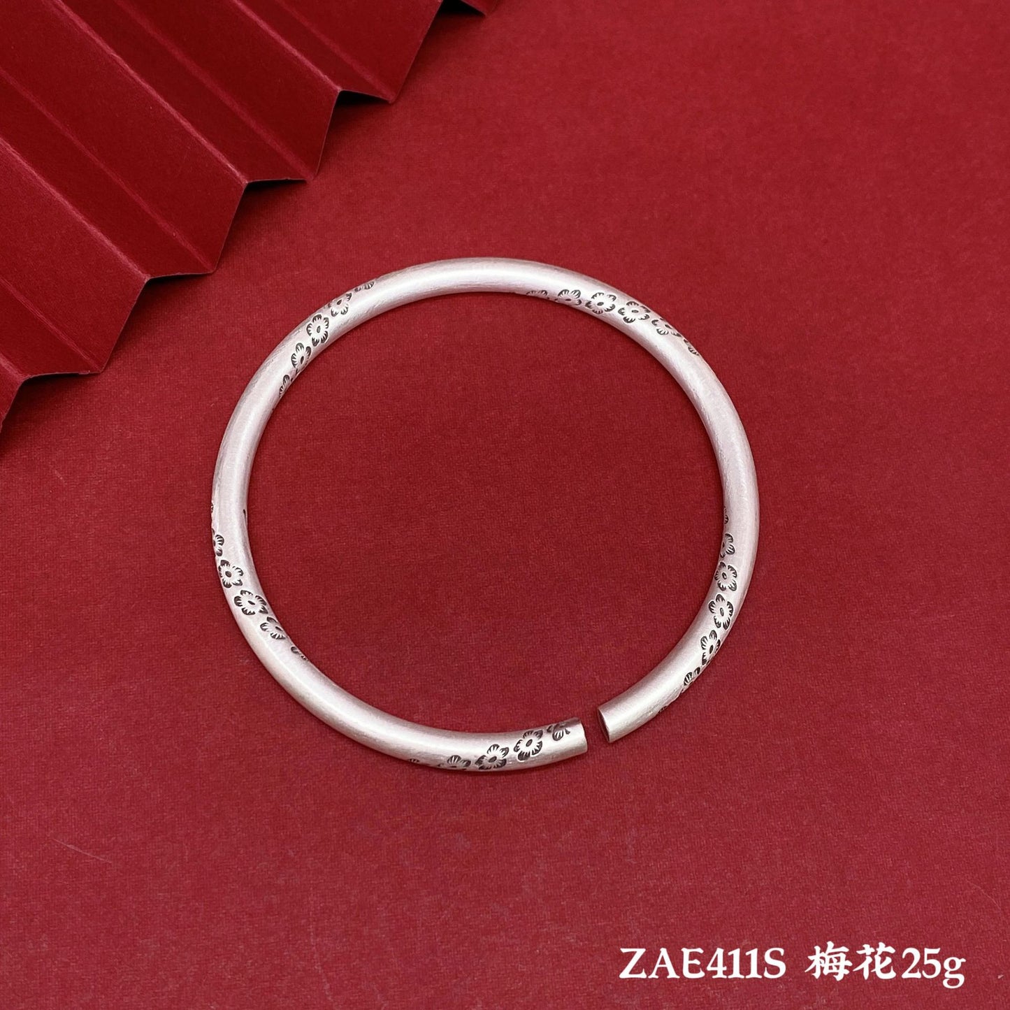 Chinese style auspicious cloud round stick sterling silver bracelet couple model