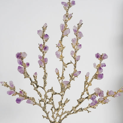 Light luxury creative amethyst flower ornaments