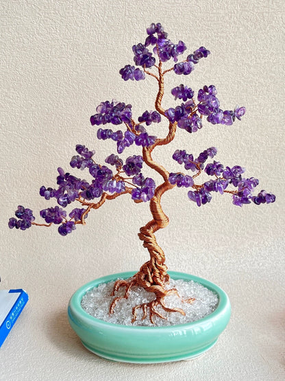 Creative Fortune-attracting Natural Crystal Tree Ornaments