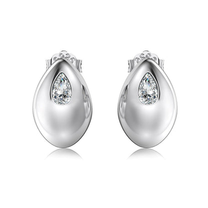 High-grade glossy small bean earrings