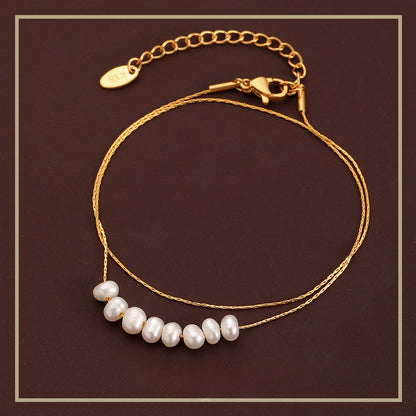 34-Luxury women's natural freshwater pearl necklace