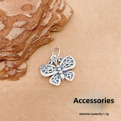 Personalized three-dimensional sterling silver pendant accessories