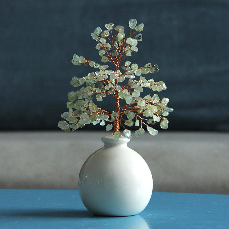 Natural crystal tree pot ornaments