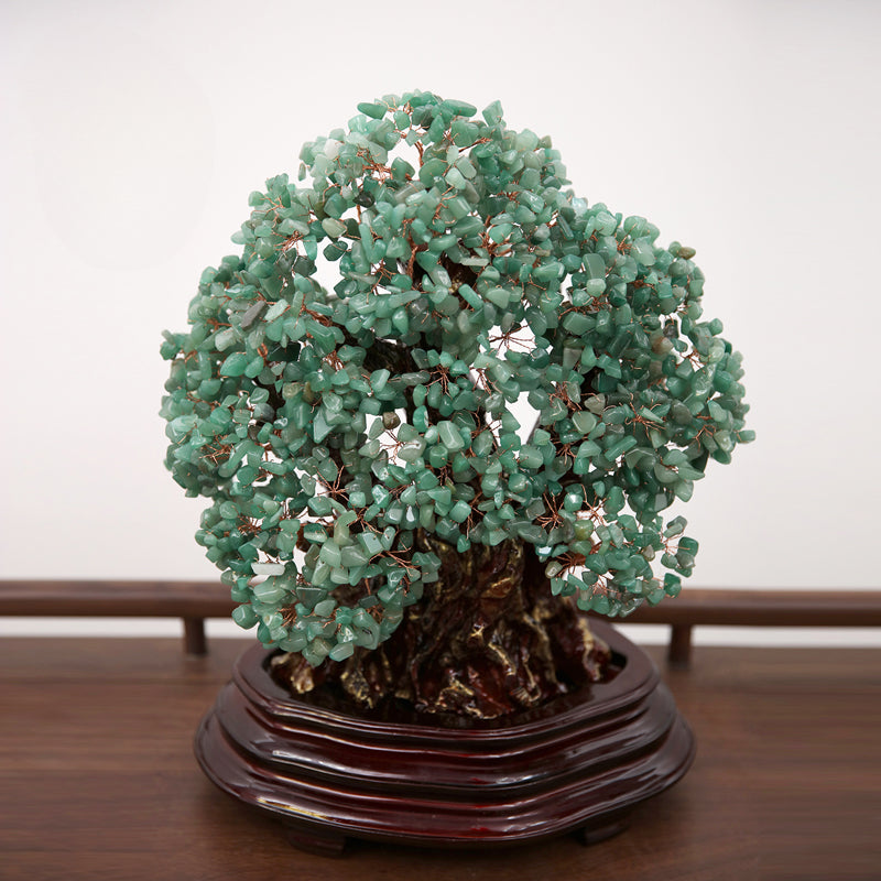 Natural crystal money tree Feng Shui fortune-attracting ornaments