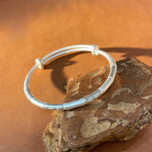 Fashion frosted sterling silver bracelet