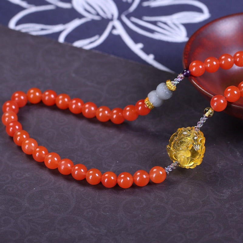 Chinese style Nanhong necklace