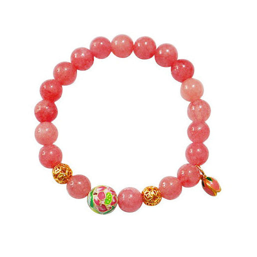 120-New Chinese style colorful flower beaded bracelet for women