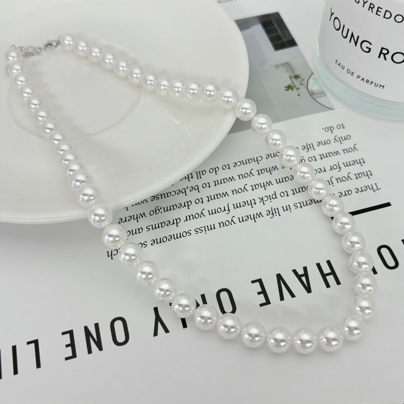 Fashion Round Imitation Pearl Necklace