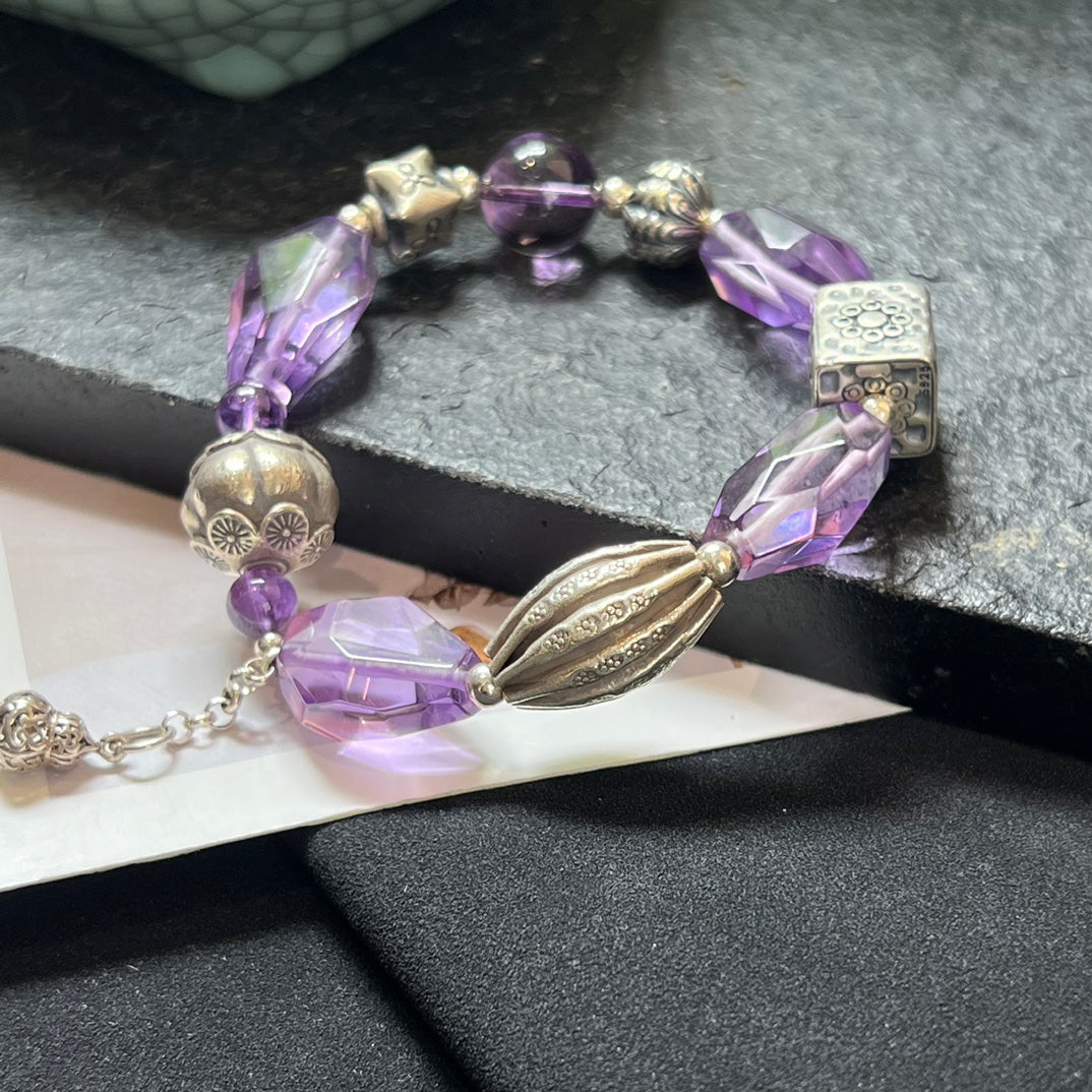 Amethyst Free Style Bracelet