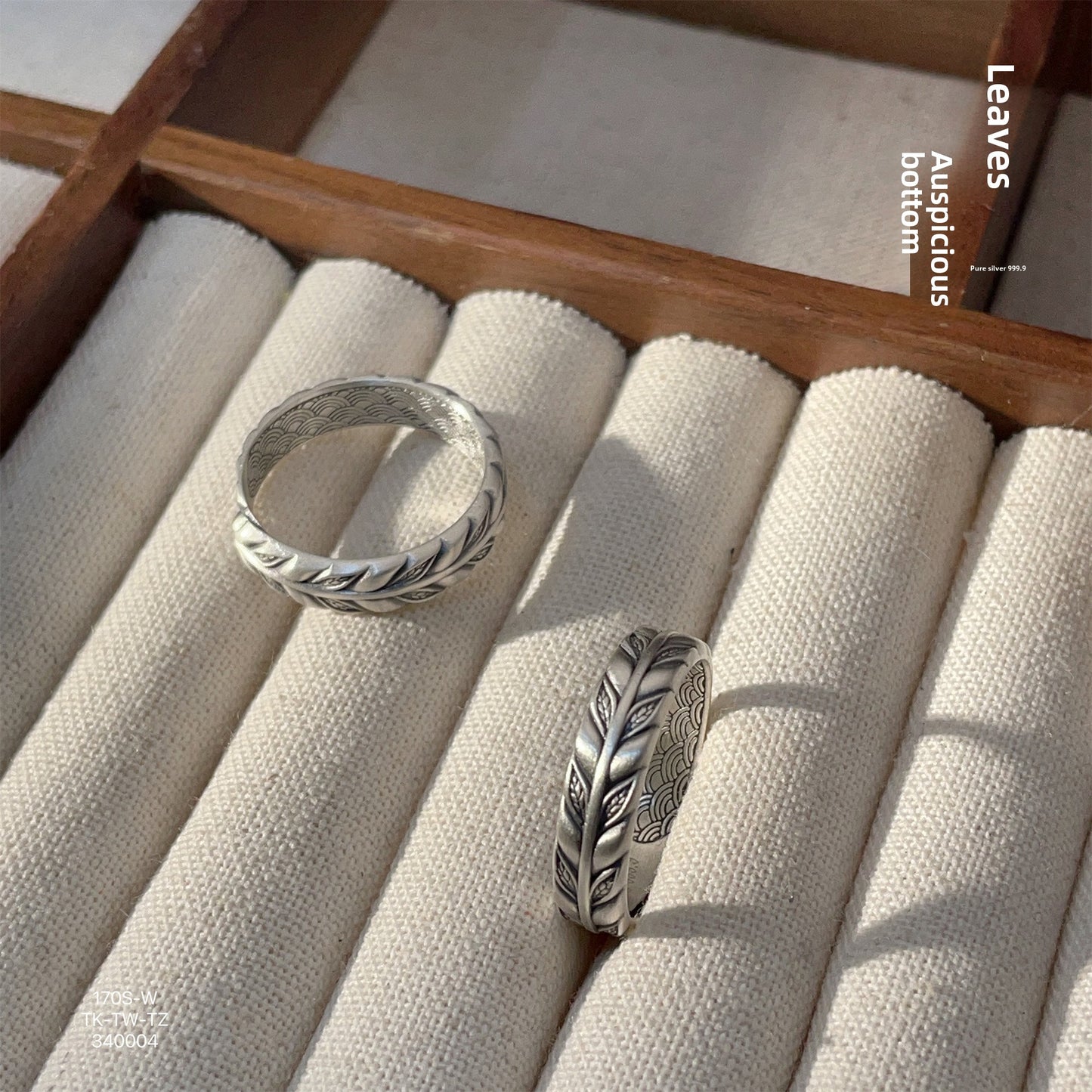 Fashionable loose sterling silver ring