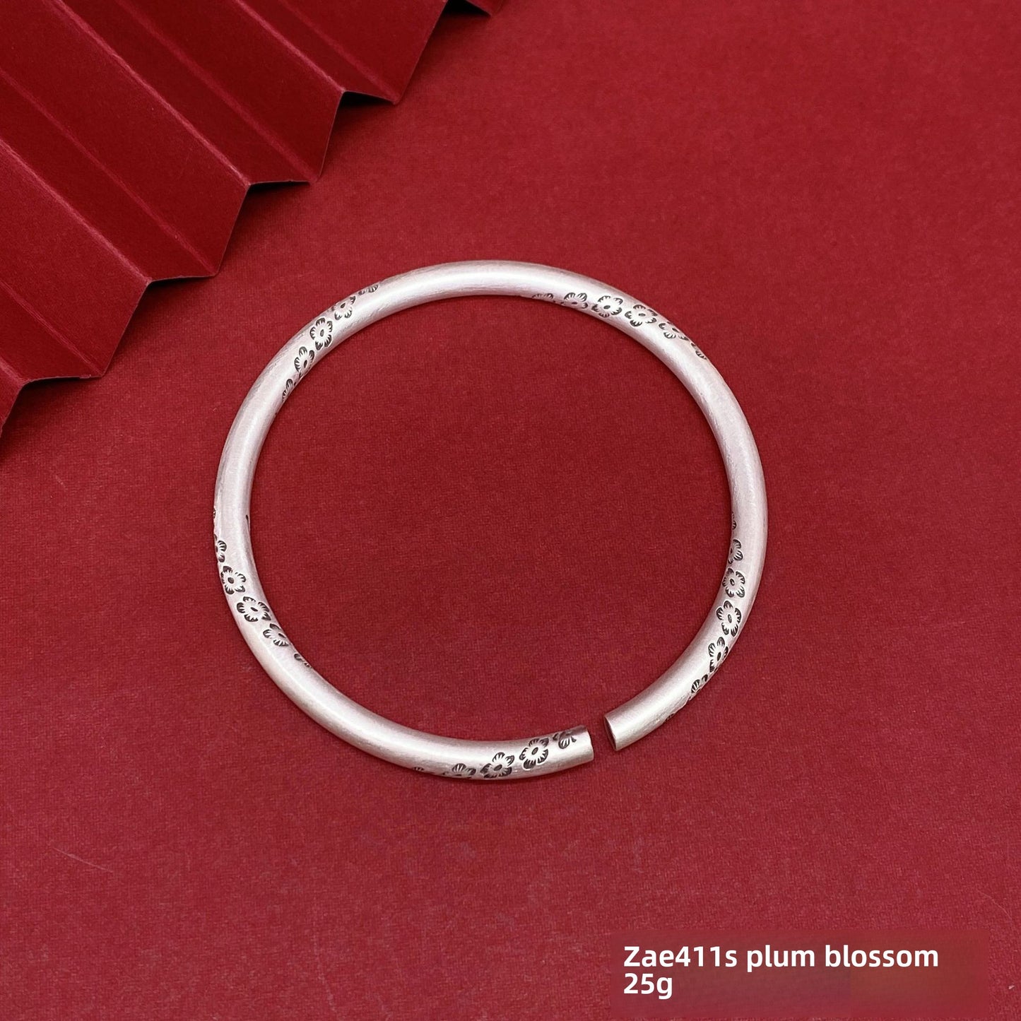 Chinese style auspicious cloud round stick sterling silver bracelet couple model