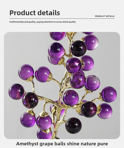 New Chinese style amethyst grape tree decorative ornaments