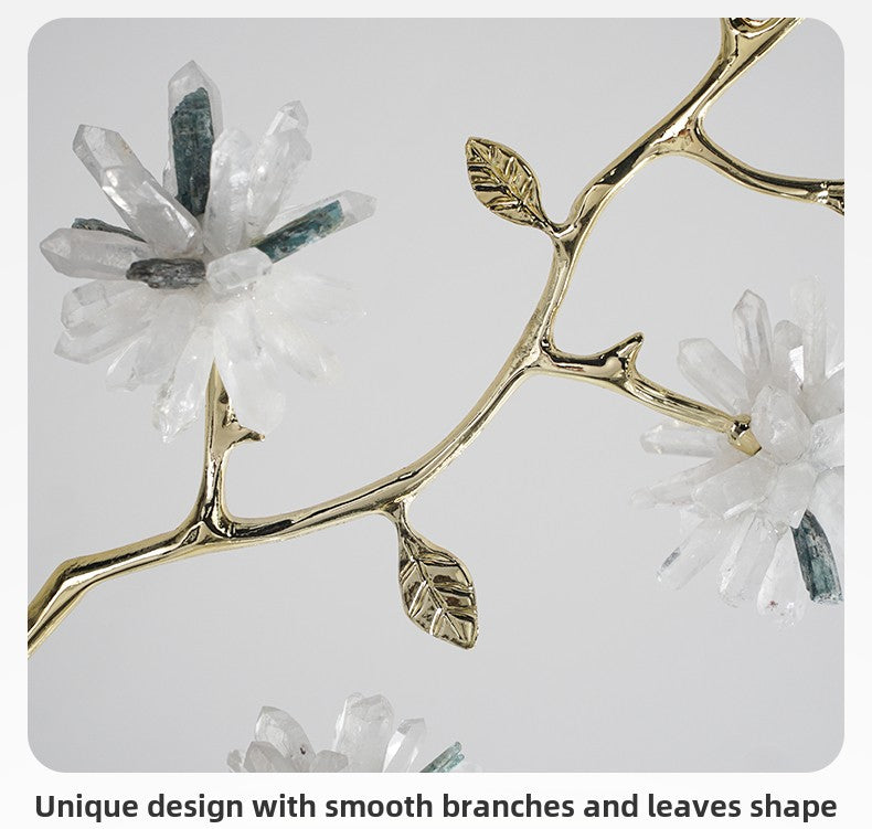 New Chinese style crystal flower branch decoration ornaments