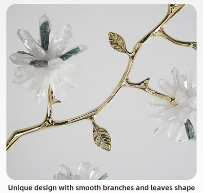 New Chinese style crystal flower branch decoration ornaments