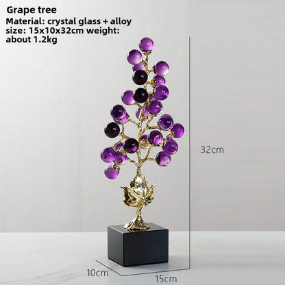 New Chinese style amethyst grape tree decorative ornaments