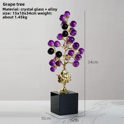 New Chinese style amethyst grape tree decorative ornaments