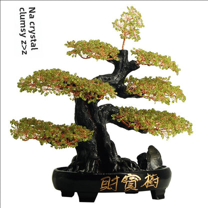 Crystal Feng Shui Fortune Tree Home Decoration Ornaments