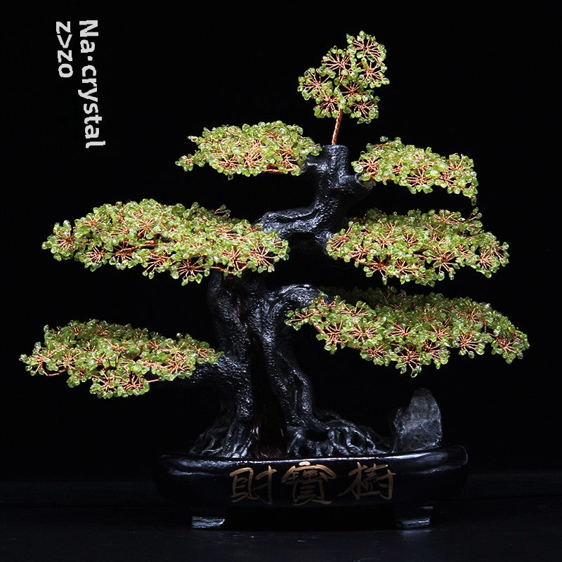 Crystal Feng Shui Fortune Tree Home Decoration Ornaments