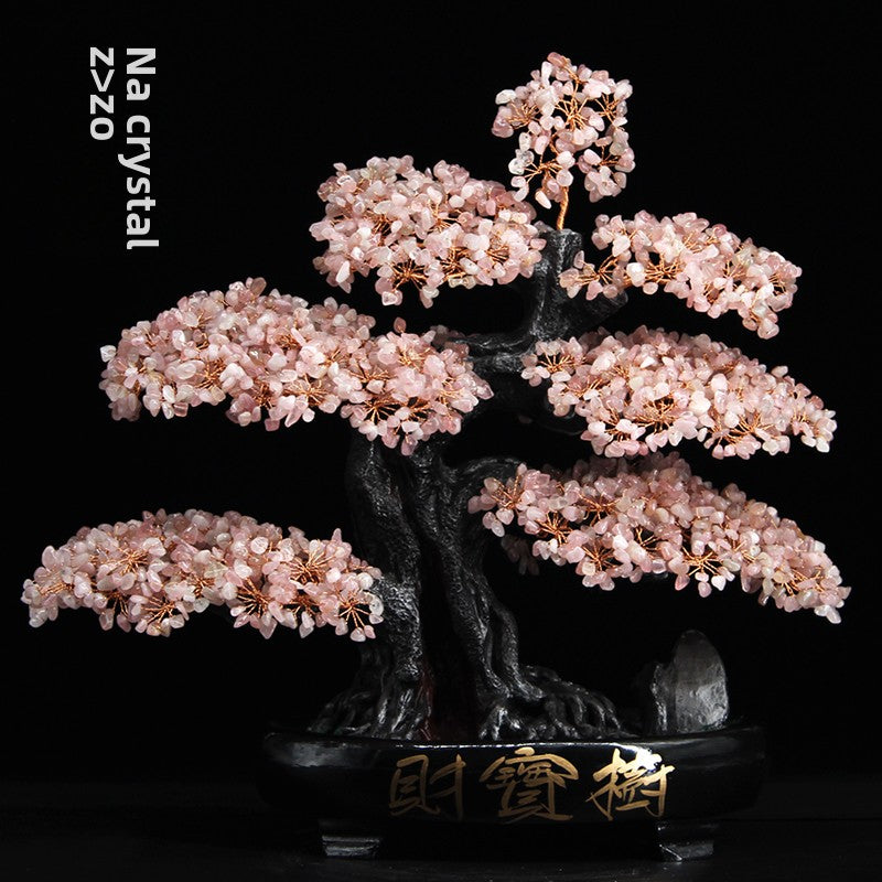 Crystal Feng Shui Fortune Tree Home Decoration Ornaments