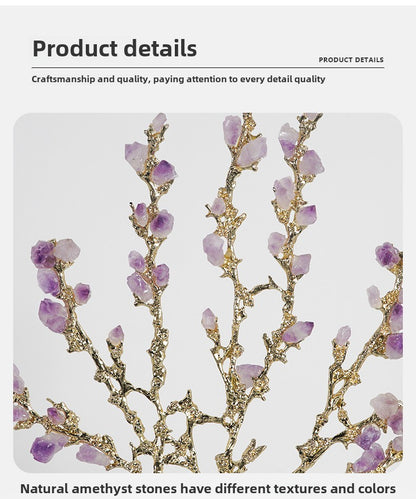 Light luxury creative amethyst flower ornaments