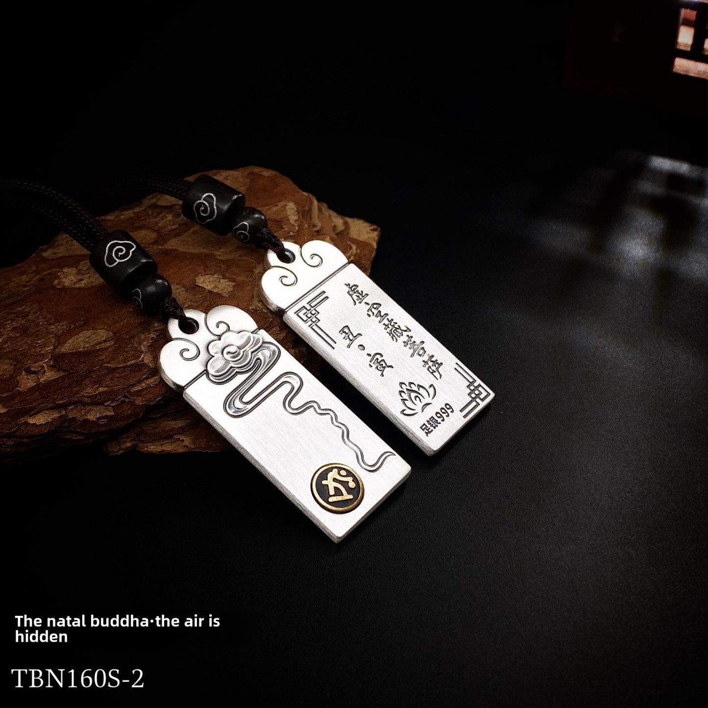 Couple's Chinese Zodiac Silver Pendant Necklace