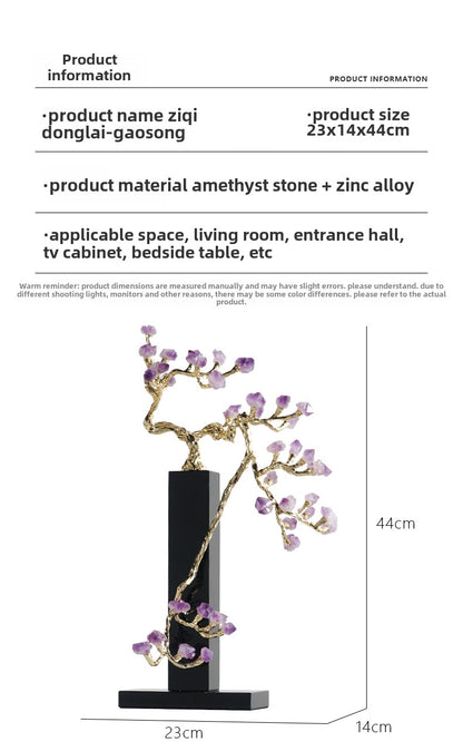 Amethyst Fortune Tree Decorative Ornaments